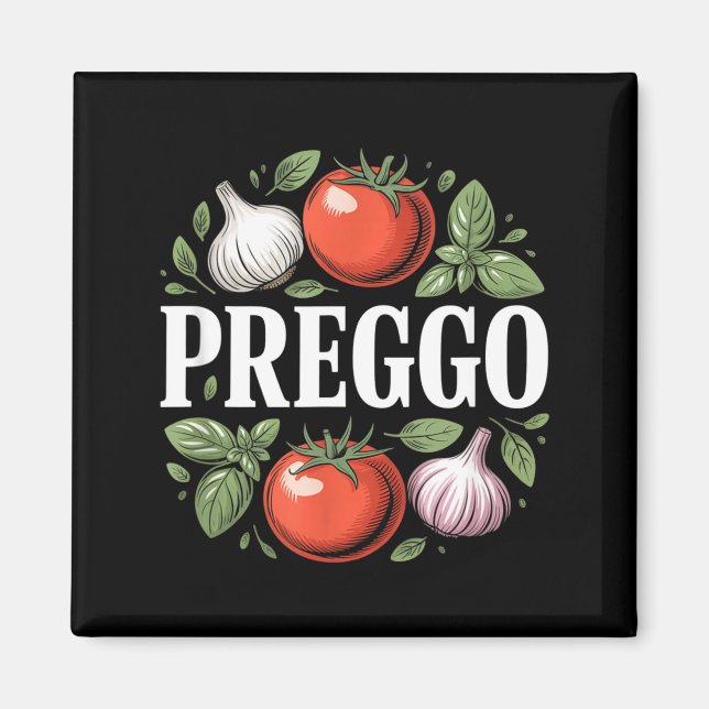 Imã Anúncio de Gravidez Molho de Pasta Prego Engraçado (Frente)