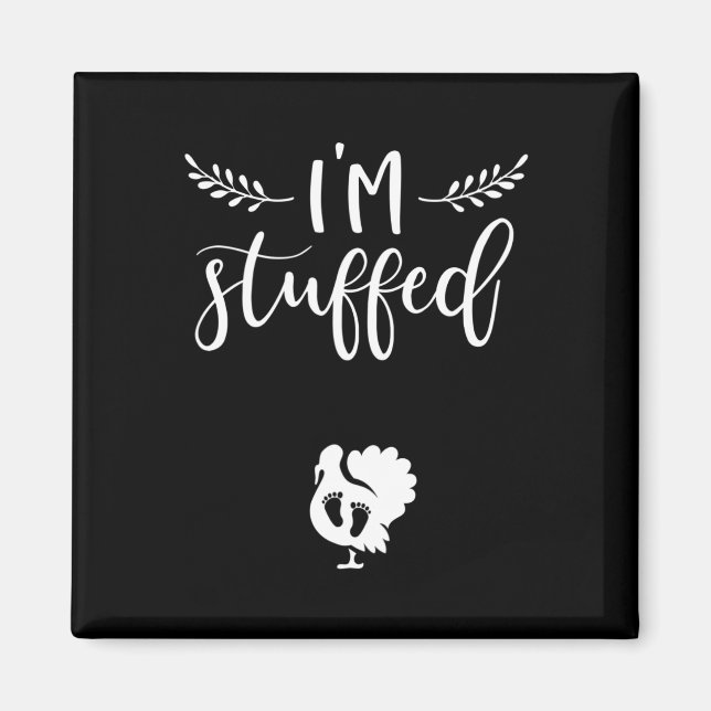 Imã Anúncio de Gravidez no Dia de Ação de Graças  Bebê (Frente)