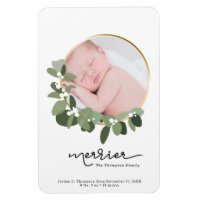 Anúncio de nascimento do bebê de Natal Merrier