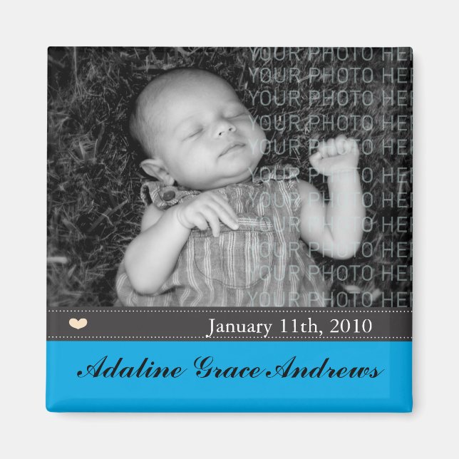 Imã Anúncio do bebê (Frente)