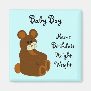 Imã Anúncio do bebê