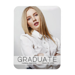 Ímã Anúncio do Formando de Foto Moderno 1