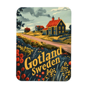 Ímã Anúncio do Gotland Suécia