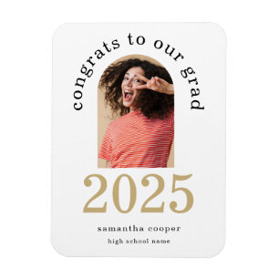 Ímã Anúncio em branco de Formando 2022 do Arch Modern