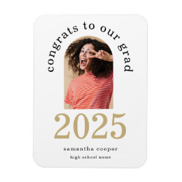 Ímã Anúncio em branco do Formando 2024 do Arch Modern