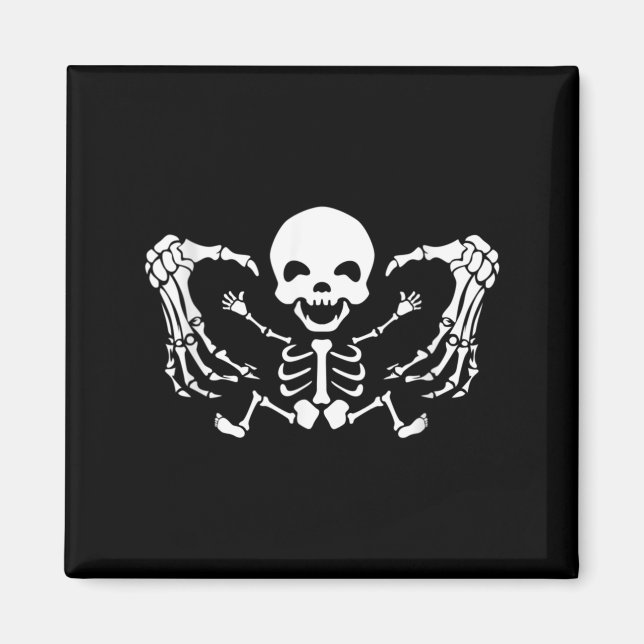 Imã Anúncio engraçado de gravidez de Halloween Bebê (Frente)