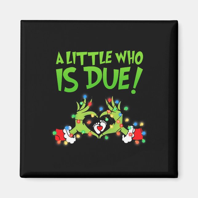 Imã Anúncio engraçado de gravidez de Natal Nova Mamãe  (Frente)