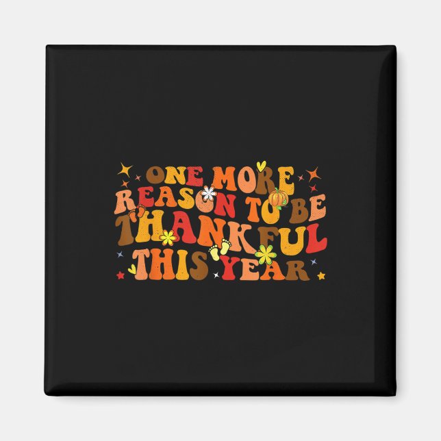 Imã Anúncio engraçado de gravidez no Dia de Ação de Gr (Frente)