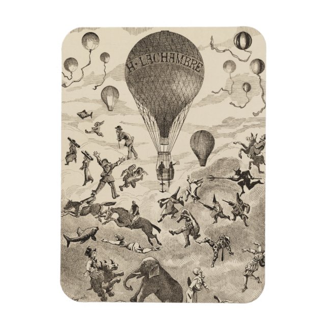 Ímã Anúncio Francês Para Fabricante De Balões (Vertical)