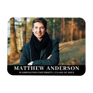 Ímã Anúncio graduado da graduação da foto