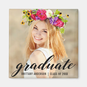 Imã Anúncio na moda moderno da foto da graduação