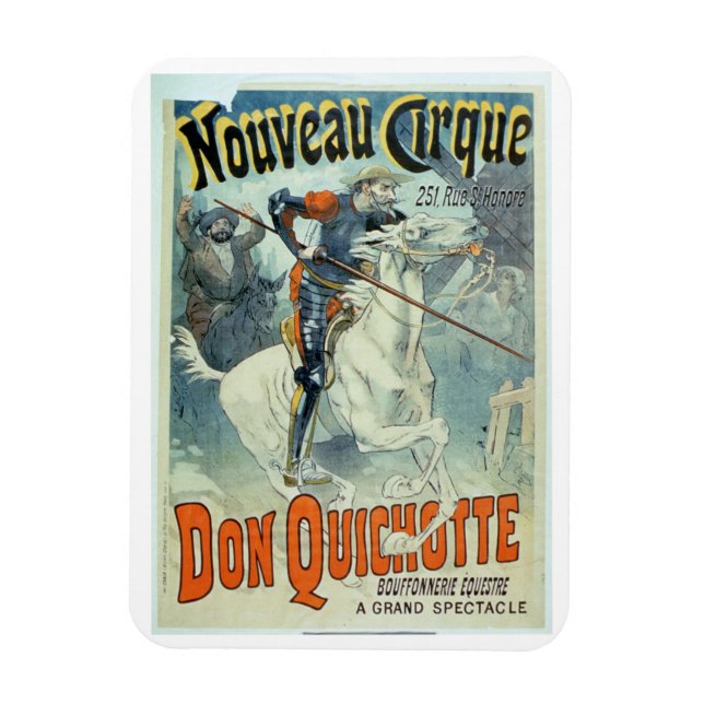 Ímã Anúncio para "Don Quixote, Novo Circo", Cavalo (Vertical)