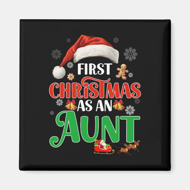Imã Anúncio Primeiro Natal Como Tia Correspondente A F (Frente)