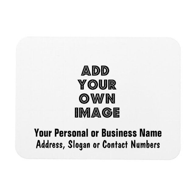 Ímã Anúncios de Imã de geladeira flexíveis personaliza (Horizontal)