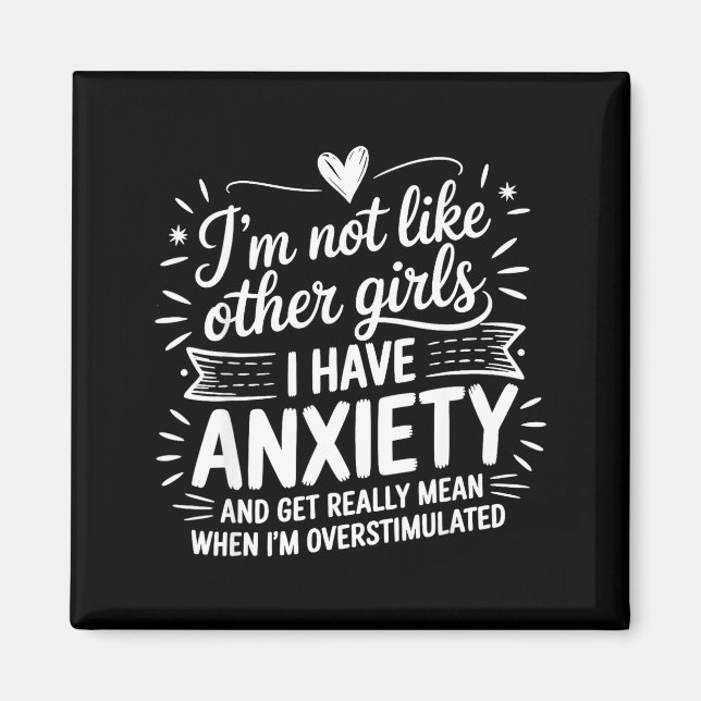 Imã Anxiety Humor For Women With Overstimulation  (Frente)