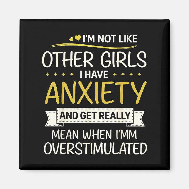 Imã Anxiety Humor For Women With Overstimulation  (Frente)