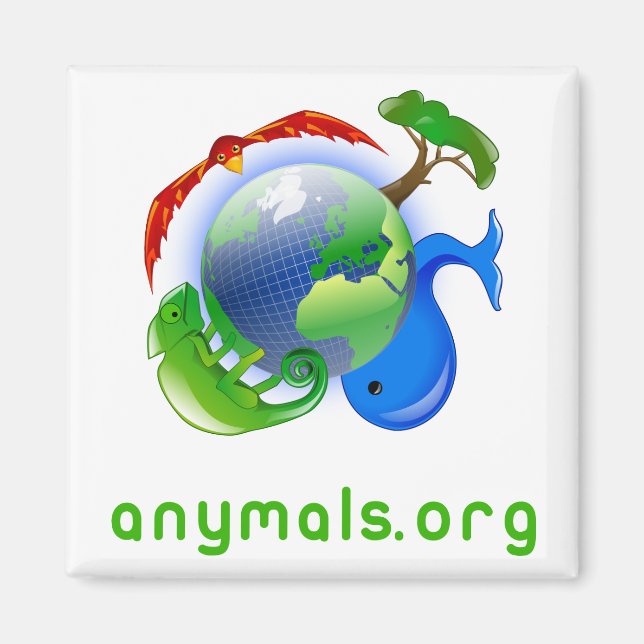 Imã anymals.org magnet (Frente)