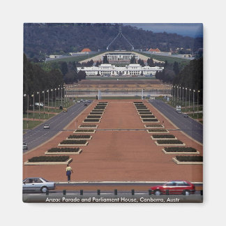 Imã Anzac Parade e Parlamento, Canberra, Austr