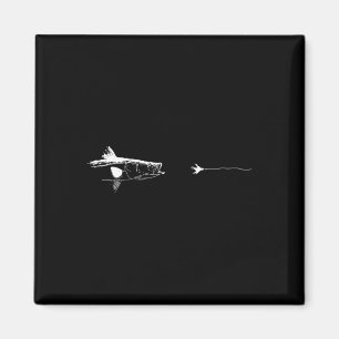 Imã Anzol de Linha de Fly Fishing Gráfico - Peixe Snoo