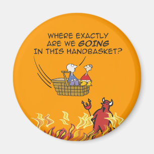 Imã Ao inferno em um ímã do Handbasket