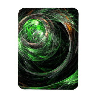 Ímã Ao redor do mundo, o Abstrato verde de arte Premiu