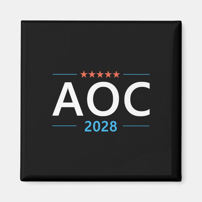 Imã Aoc 2028 Alexandria Ocasio-cortez Para Presidente  (Frente)