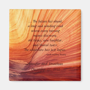 Imã Apache Wedding Benching Southwest Square Magnet