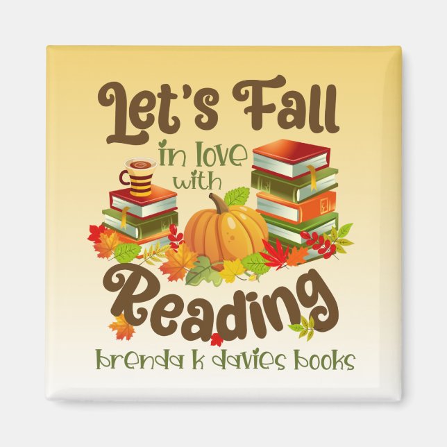 Imã Apaixonado por Ler Livros de Brenda K Davies (Frente)