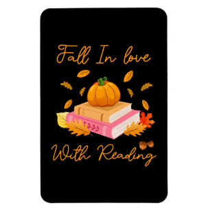 Ímã Apaixonar-Se Pela Leitura De Pumpkins De Outono