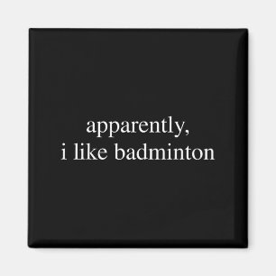 Imã Aparentemente eu gosto de amante de badminton espo
