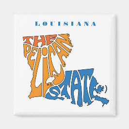 Imã Apelido Louisiana Word Art