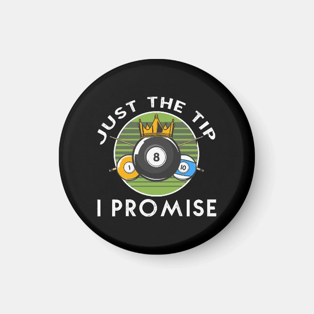 Imã Apenas a Ponta Eu Prometo Bilhar (Frente)