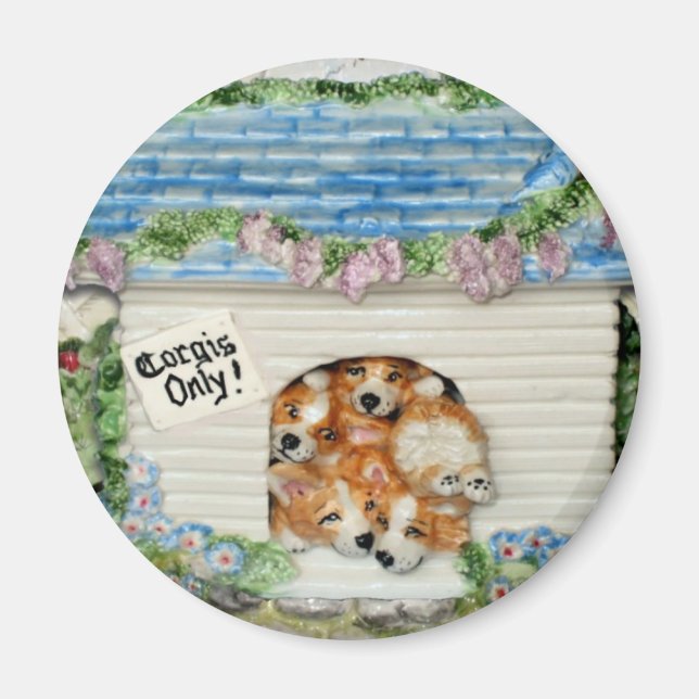 Imã "Apenas Corgis!" Corgi Magnet (Frente)