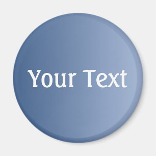 Imã APENAS gradações de COR azuis + seu texto