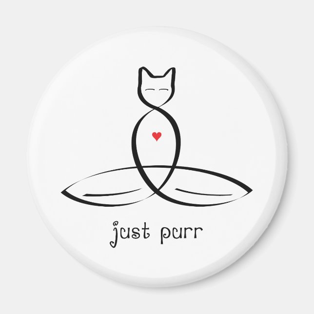Imã Apenas Purr - texto do estilo do Rico. (Frente)