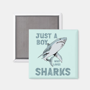 Imã Apenas um garoto que ama o Shark Lover