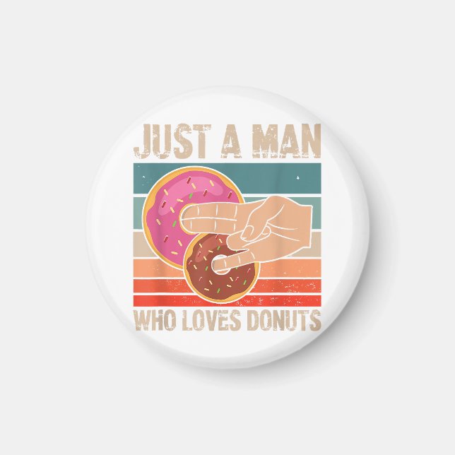Imã Apenas Um Homem Que Ama As Rosquinhas 2 No Pinky 1 (Frente)