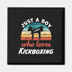 Imã Apenas um menino que ama crianças de kickboxing Ki