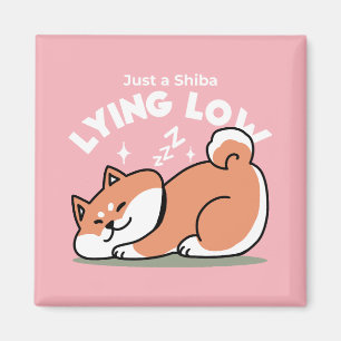 Imã Apenas um Shiba Mente Baixo: Design de Shiba Inu C