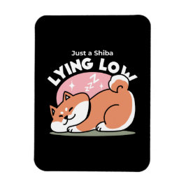 Ímã Apenas um Shiba Mente Baixo: Design de Shiba Inu C