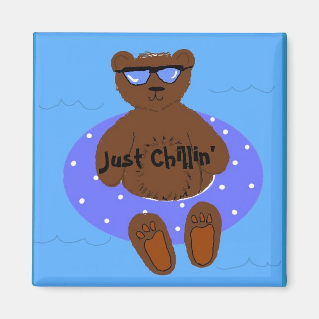 Imã Apenas Um Urso Refrigerado Em Um Tubo Interior (Frente)