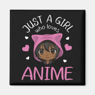 Imã Apenas uma garota que ama as animes afro-americana