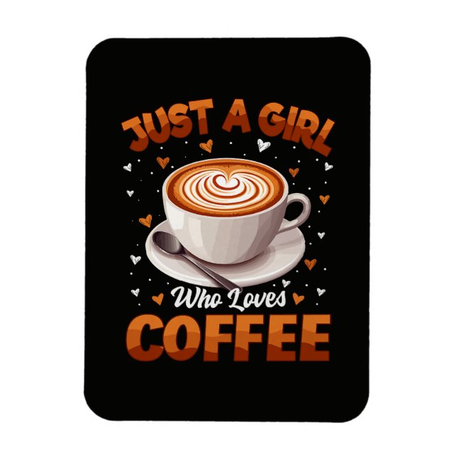 Ímã Apenas Uma Garota Que Ama Café (Vertical)