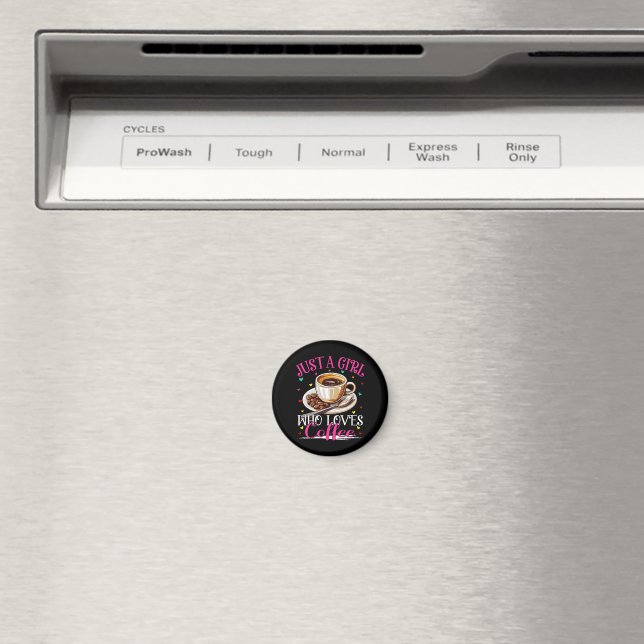Imã Apenas Uma Garota Que Ama Café (In Situ (Dishwasher))