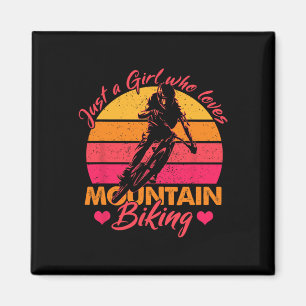 Imã Apenas Uma Garota Que Ama Ciclismo De Montanha Bic