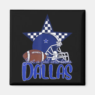 Imã Apenas Uma Garota Que Ama Dallas Tee Para Mulheres