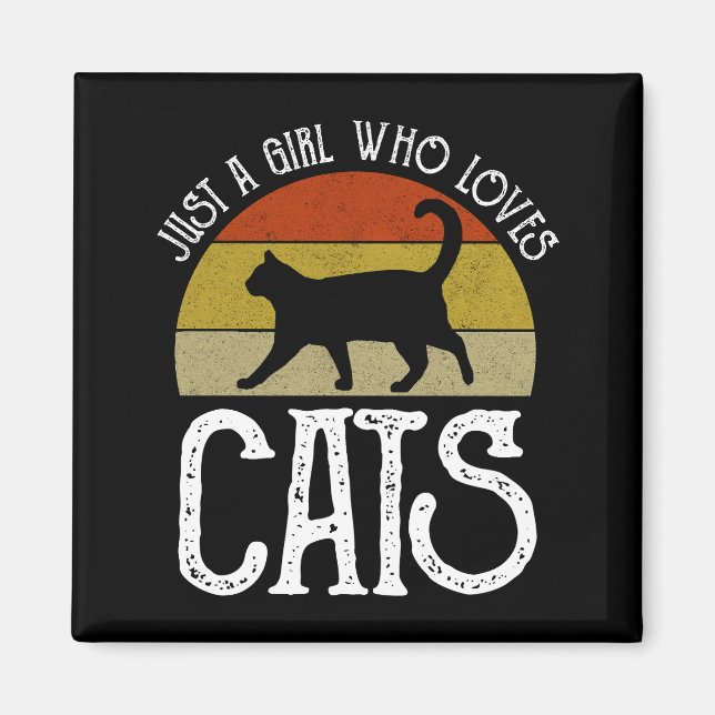 Imã Apenas Uma Garota Que Ama Gatos (Frente)
