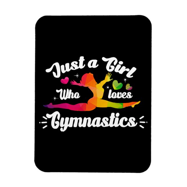 Ímã Apenas Uma Garota Que Ama Ginástica (Vertical)