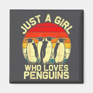 Imã Apenas Uma Garota Que Ama Pinguins Animal Lar Dive