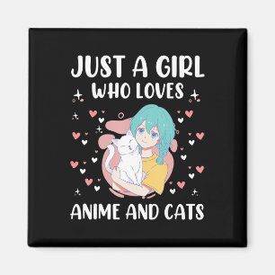 Imã Apenas Uma Menina Que Ama Animes E Gata Crianças B